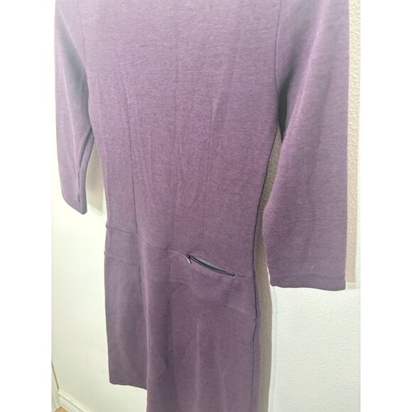 Toad&Co Dress Women's XS Purple Plum Nixi Athletic Hiking Outdoor 3/4 sleeve - Picture 7 of 7